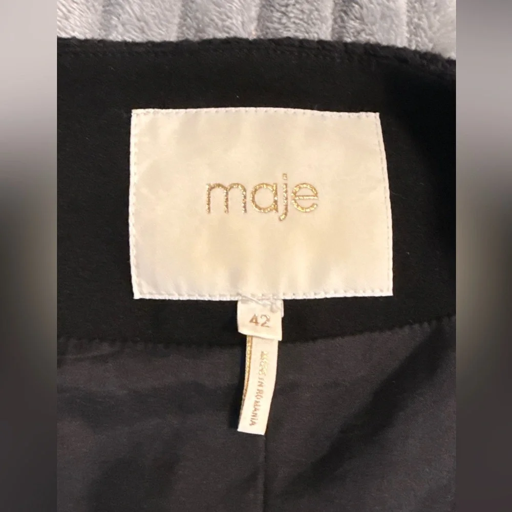 Maje Black Cotton-Tweed Blazer - Picture 9 of 13